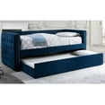 thumbnail image 2 of Furniture of America Myah Fabric Nailhead Daybed with Trundle, Navy, 2 of 6