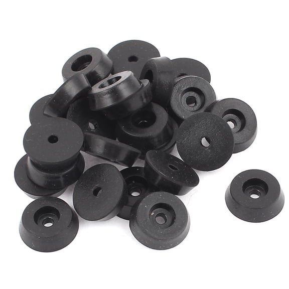 Unique Bargains Rubber Cover Furniture Table Chair Feet Leg Pads Floor Protector 0.7'' x 0.2'' 25 Pcs