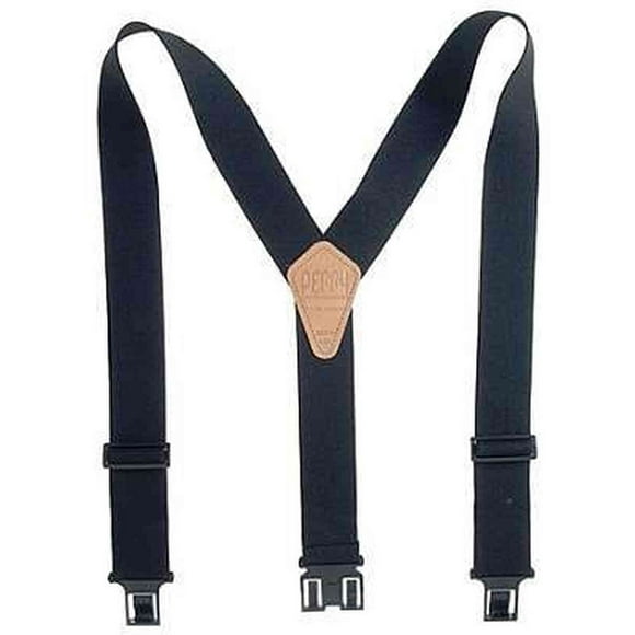 Perry Products SN200 Men's Clip-On 2-in Suspenders - Black, Regular