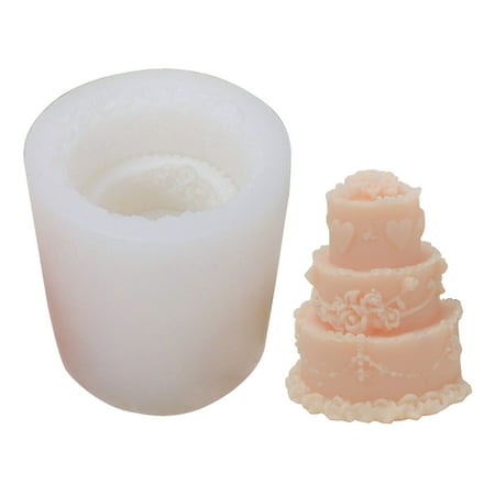 

Dasbsug Cute Three-Layer-Cake Shape Cookie Cutter Press Baking Utensil Party Baking Gift