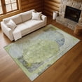 thumbnail image 7 of Addison Rugs Mayfield Premium Machine Washable Transitional Modern Green Rectangle Rug, 8' X 10' Machine Washable Transitional Modern Green Oversized Sherpa Throw Blanket, 7 of 7