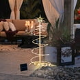 thumbnail image 1 of Yescom Munchkin Solar 2ft LED Spiral Tree Light 79 LEDs for Indoor Outdoor Holiday Christmas Decoration Warm White, 1 of 10