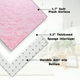thumbnail image 3 of SARAG 6x9ft Pink Rug,Super Soft Fluffy Carpets,Shaggy Area Rug for Living Room Bedroom Girls Kids Room Nursery Home Decor, Non-Slip Plush Indoor Floor Bedside Rug, 3 of 6