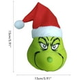 thumbnail image 2 of Adornos navideños, adorno para árbol de Navidad y adorno de brazo verde peludo, adornos para árbol de Navidad, juguete de peluche Grinch encantador Xemadio WRJM-423, 2 of 6
