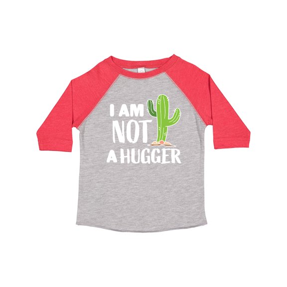 Inktastic I am Not a Hugger with Cactus Boys or Girls Toddler T-Shirt