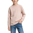 thumbnail image 3 of YUANxueke Boys Cotton Tee Shirts Casual Long Sleeve Crewneck Basic Solid Color Soft Comfy T-shirts for 4-16 Years, 3 of 8