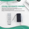 thumbnail image 4 of Universal Ceiling Fan Remote Control Kit 6-Speed 40W Timing Function, 4 of 5