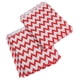thumbnail image 2 of KAKOWELY 25 bolsas de papel desechables con forma de V y diseño ondulado para alimentos, respetuosas con el medio ambiente, para fiestas (rojas), 2 of 4