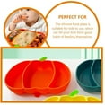 thumbnail image 6 of XKHBDL Silicone Pumpkin Suction Plates for Babies, Stick to High Chair Trays and Table, Divided Baby Dishes, Perfect Kids Plates, BPA FREE, 6 of 8