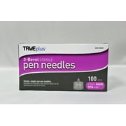 TRUEplus Sterile, Single-Use Pen Needles, 31g, 6mm (1/4 inch) - 100 Pack
