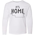 thumbnail image 3 of Inktastic It's Home- State of Nebraska Outline Distressed Text Long Sleeve Youth T-Shirt, 3 of 5