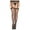 Blacl, variant on Women's Plus Size Lace top sheer garterbelt stockings 7800Q-BEIGE