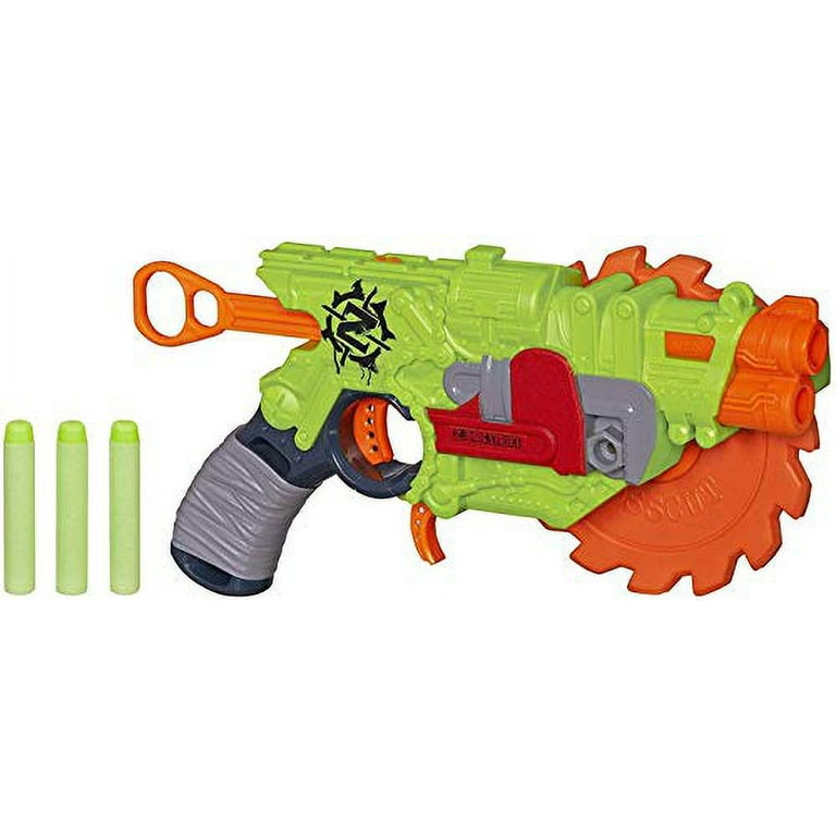 NERF ゾンビ　トイガン オレンジ　グリーン Amazon.com: Nerf Zombie Ripchain Combat Blaster : Toys & Games