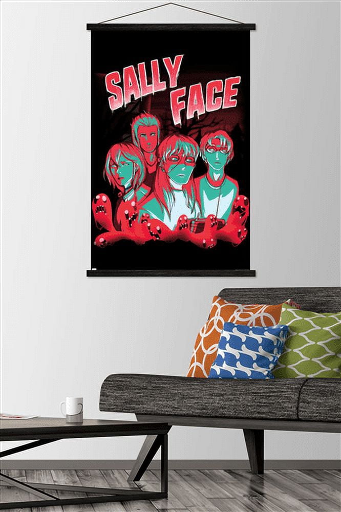 Sally Face - Shadows Wall Poster with Magnetic Frame, 22.375" x 34"