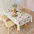 thumbnail image 3 of Pioneer Flower Floral Print Pattern Rectangle Tablecloth 60"x120", Waterproof Polyester Table Cloth, Wipeable Spillproof for Dining Camping Indoor Outdoor, 3 of 6