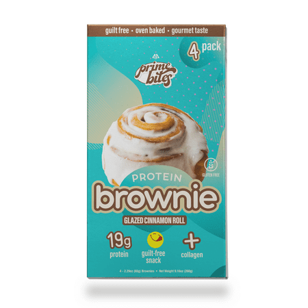 AP Prime Bites Brownie, Glazed Cinnamon Roll, 4 Pack