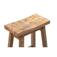 thumbnail image 6 of Boraam Sonoma Backless Saddle Bar Height Stools - Barnwood Wire-Brush - Set of 2, 6 of 7