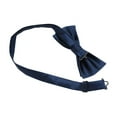 thumbnail image 3 of HaiMao Kids Adult Bow Tie Clearance, Classic Solid Color Pre-Tied Bow Tie Adjustable Neck Bowtie for Boys Wedding Parties Navy Free Size(Free Size), 3 of 3