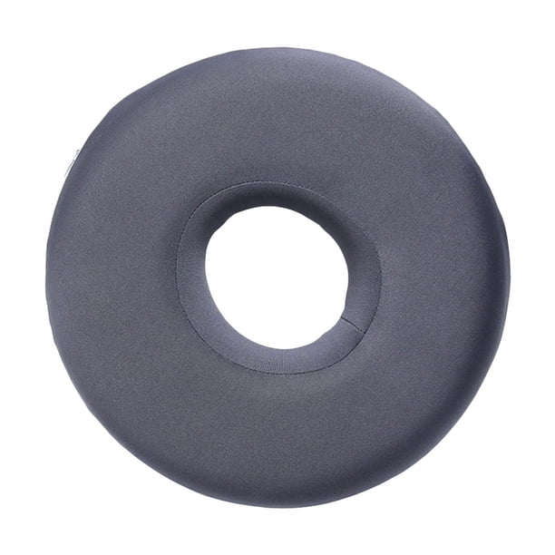 Almohada para perforación de orejas, protector de orejas, poliéster, cómoda, fácil de limpiar y extraíble. redondo gris
