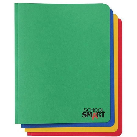 SchoolSmart Report Cover with 3-Hole Fastener Insert, 25-Pack