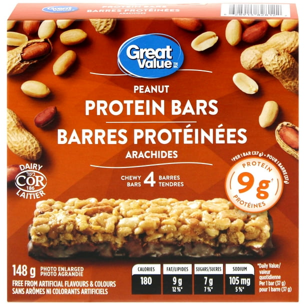 Great Value Peanut Protein Bars, 148 g Walmart.ca
