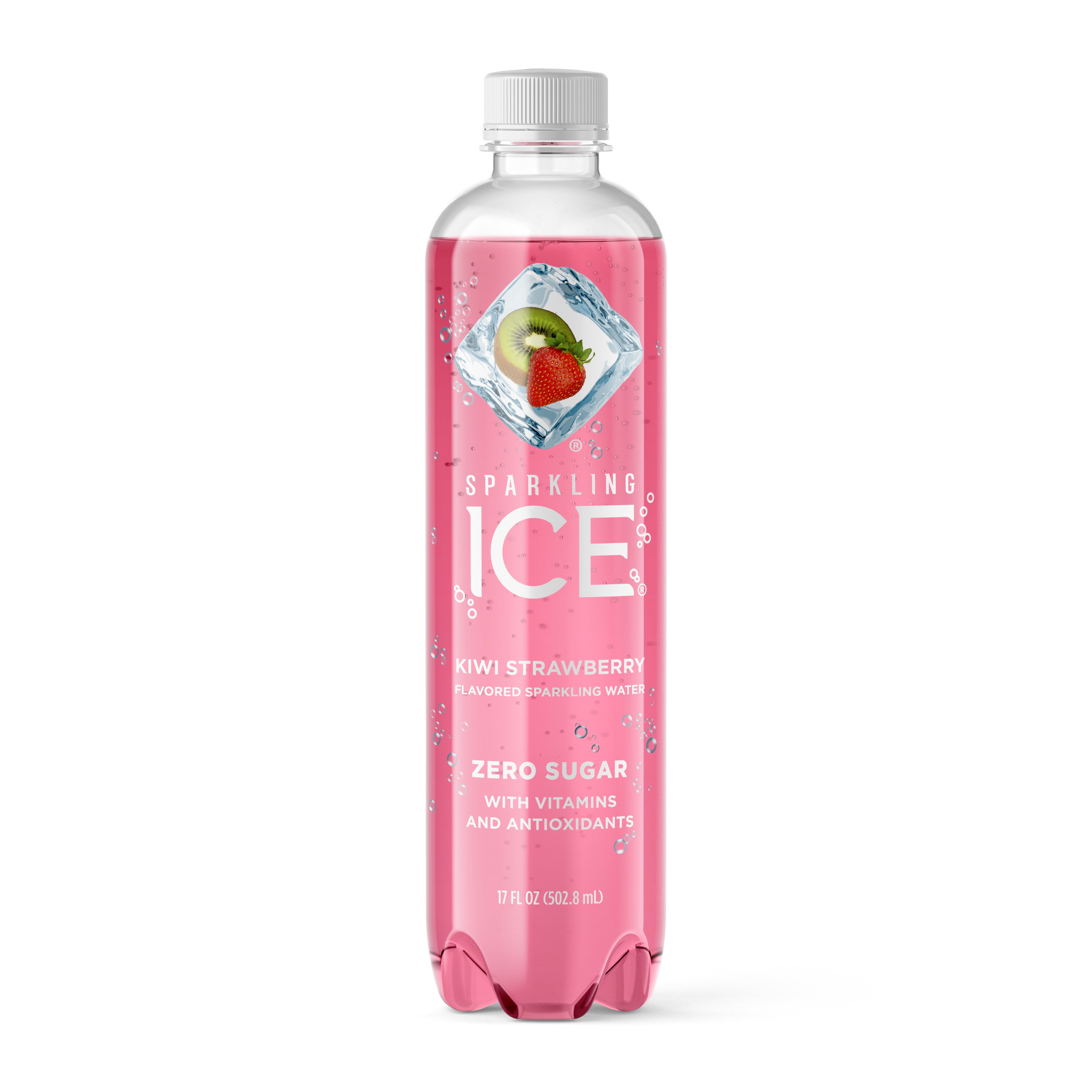 Sparkling Ice Naturally Flavored Sparkling Water, Kiwi Strawberry 17 Fl Oz