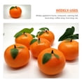 thumbnail image 2 of FONDOTIN Artificial Oranges for Decoration 6Pcs Lifelike Orange Color, 2 of 8