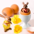 thumbnail image 5 of Cinf Huevera de cerámica, Juego de Regalo de Navidad, 4 Piezas, Soporte de Porcelana, Desayuno, Cocina hervida, fácil de Limpiar, Recuerdos de la Infancia, Cocina, 5 of 5
