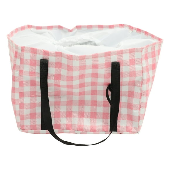 MasteelfCA Large Capacity Picnic Bag Insulated Food Delivery Bag Outdoor Bento Bag Drawstring Design Bag