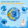 thumbnail image 4 of Flotador de piscina para bebés GEEQUFLOAT extra ancho de 6 a 12 meses con toldo, 4 of 8