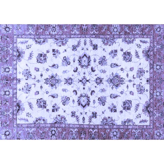 Ahgly Company Indoor Rectangle Oriental Blue Traditional Area Rugs, 2' x 5'