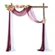 thumbnail image 1 of Elegantes cortinas de tela transparente para decoración de ceremonias y fiestas, románticas para arcos de boda, 1 of 8