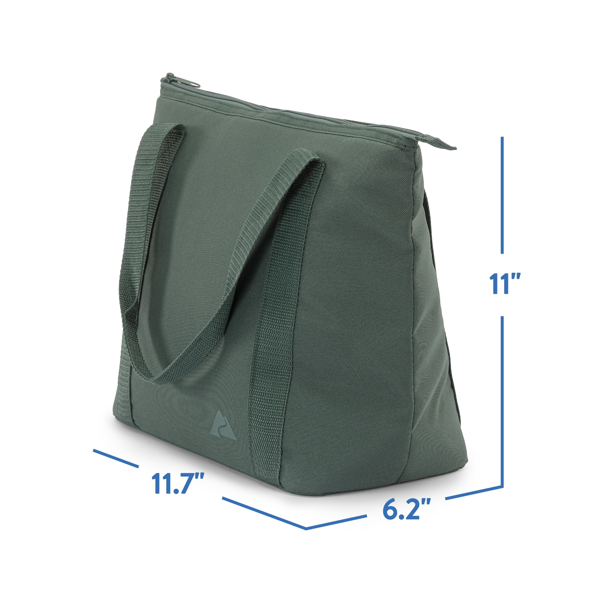 Ozark Trail 12 Can Soft Cooler Tote, Forest Green, 10.5 Quart Volume Capacity