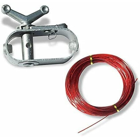 

100’Winter Cover Cable and Silver Winch/Ratchet for Above Ground Swimming Pool Winter Covers