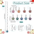 thumbnail image 2 of 1 Pcs Dog Paw Knitting Row Counter Chains and 18 Pcs Dog Paw Stitch Markers Alloy Enamel Charms Stitch Marker for Knitting Weaving Jewelry Making, 2 of 6
