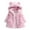Pink, variant on BULLPIANO 1-8T Girls Winter Fleece Snowsuit Kids Toddler Hooded Jacket Baby Thicken Warm Outwear Cute Overcoat