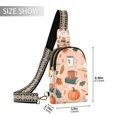 thumbnail image 2 of FORMRS Womens Crossbody Sling Bag Travel Daypack Shoulder Chest Backpack, Pink Fall Coffee, 2 of 7