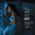 thumbnail image 6 of Deconovo Grommet Blackout Curtains Golden Wave Line with Dots Foil Print Design for Bedroom Window Curtains 42 x 63 inch Royal Blue 2 Drapes, 6 of 7