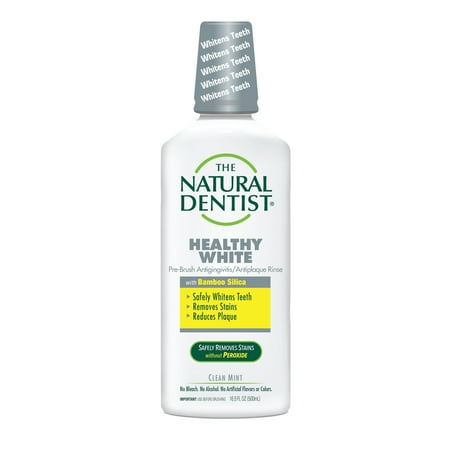 The Natural Dentist Whitening Antigingivitis Mint Mouth Rinse, Clean Mint,16.9oz