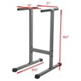 Dip Station 500 lb. Weight Capacity Uniquely Engineered Angled Uprights