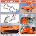 thumbnail image 3 of Crampones para zapatos, tacos de tracción, empuñaduras de nieve para hielo con 19 púas de acero inoxidable, garras, botas antideslizantes, púas para caminar, escalar y caminar, 3 of 5