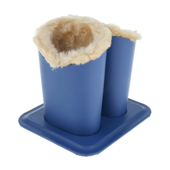 Sofullue Plush Lined Eyeglasses Holder with Magnetic Base- PU Leather Glasses Stand for C