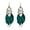 Cyan, variant on Long Boho CZ Feather Dangle Drop Earrings for Women Gold-Toned Enamel Round Turquoise Beaded Fringe Tassel Dangling Statement Studs Earring Lightweight Link Piercing Fish Hook Bohemian Ethnic Jewelry