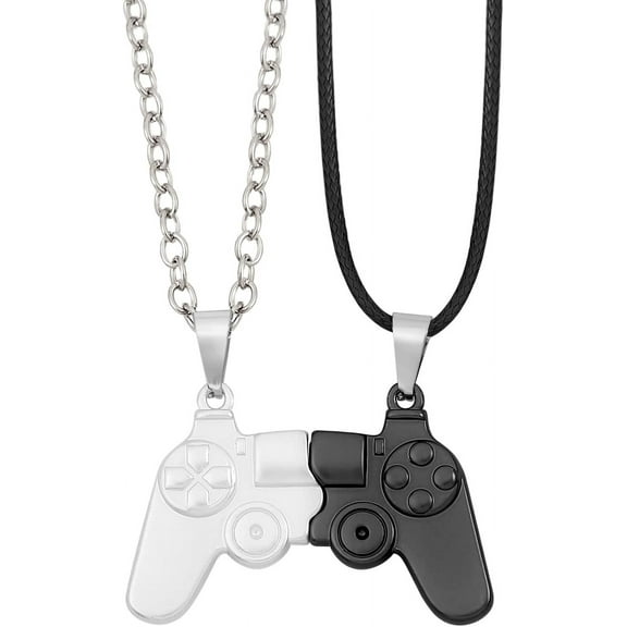Ornaland Magnetic Game Controller Necklace for Couples Game Console Necklace for Best Friend Friendship Sister Brother Jewelry