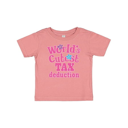 

Inktastic Tax Deduction Worlds Cutest Girls Gift Baby Girl T-Shirt