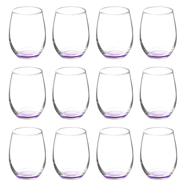 Stemless Wine Glasses by ARC 5.5 oz. Set of 12, Bulk Pack Perfect for
