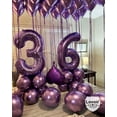 thumbnail image 4 of Purple 22 Number Balloons, 40 Inch Giant Number 22 Balloons Foil Mylar Helium Purple Number Balloons for 22th Birthday Party Supplies Anniversary Event Celebration Decorations, 4 of 4