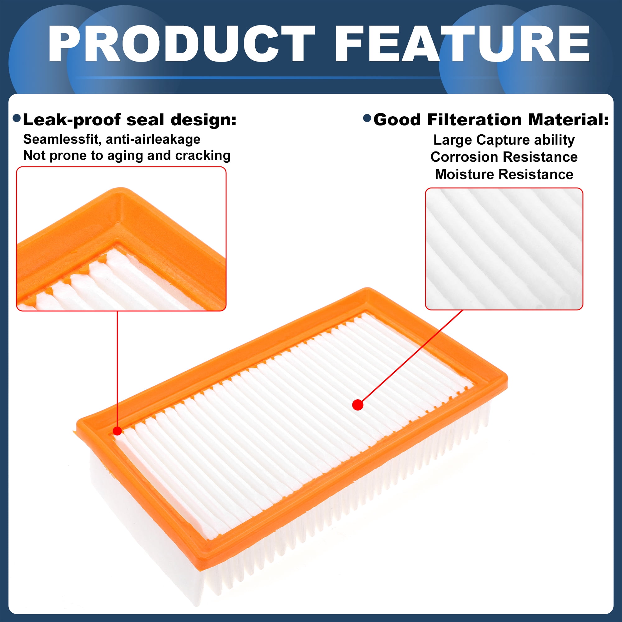Unique Bargains Cabin Air Filter Element No.28113H9100 for Hyundai Accent 1.6L