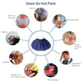 thumbnail image 5 of Ice Packs for Injuries Reusable, Ice Bags Hot Water Bag for Hot & Cold Therapy and Pain Relief with Cover, No-Leak Elastic Breathable Ice Bag, Blue Size 6", 5 of 7