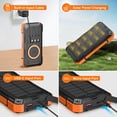 thumbnail image 4 of Cargador solar Power Bank Saraupup 49800 mAh para teléfono Orange, 4 of 8